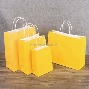 Sacs de courses en papier kraft de luxe écologiques en gros, designs imprimés personnalisés, options colorées, poignées en corde pour la promotion - Product Image 4