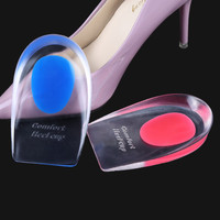 Semelle Intérieure Sport en Gel de Silicone Adhésive Anti-Dérapante, Coussinet Fraîcheur Talon pour Chaussure