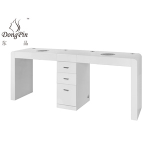 Mesa de Manicura Dongpin Beauty 3105, Blanca de Cerámica, Doble Estación, para Uso en Oficina - Product Image 2