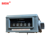 Compteur mécanique métallique à 5 chiffres, 220V, certifié CE, précision de 0,3% pour le débitmètre de distributeur de carburant