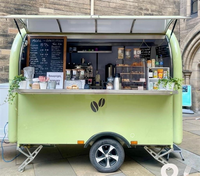 Remorque alimentaire rétro Foodtruck Remorque de camion alimentaire remorquable entièrement équipée café cuisine mobile restauration remorque de concession alimentaire