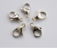 Anneaux de jonction en acier inoxydable 304 plaqué or 18 carats, fermoirs à homard, fournitures de fabrication de bijoux DIY pour bracelet et collier