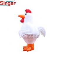 Mascottes gonflables géantes personnalisées pour la publicité, coq/poulet/poule gonflable à vendre