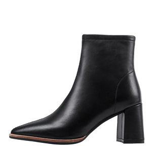 WETKISS Commercio All'ingrosso di Fascia Alta Su Misura <span class=keywords><strong>Donna</strong></span> Scarpe Autunno Inverno Caviglia Stivali Blocco Stivali Tacco Stivali di Pelle Delle Donne Scarpe - Product Image 6
