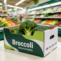 Groothandel Broccoli Verpakkingsdoos Waterdicht Hoge Sterkte Golfkarton Groente Verzenddoos