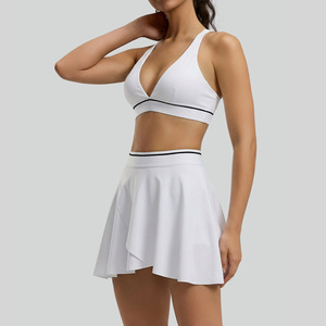 New <b>Sexy</b> Tight Solid Breathable Yoga Sports <b>Bra</b> Quick-Drying Elastic Waist High Waist Shorts Back-Behautiful 2-Piece <b>Set</b> - Product Image 1