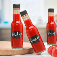 Offre Spéciale Bouteille en Verre Woozy pour Sauce Piquante avec Étiquettes Personnalisables, Vide, 90 ml (3 oz) et 150 ml (5 oz), Bouchon Vissant en Plastique