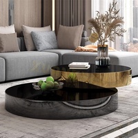 Meubles de salon Xuanzhen, table basse intelligente italienne, table centrale en métal doré, tables basses modernes en marbre de luxe