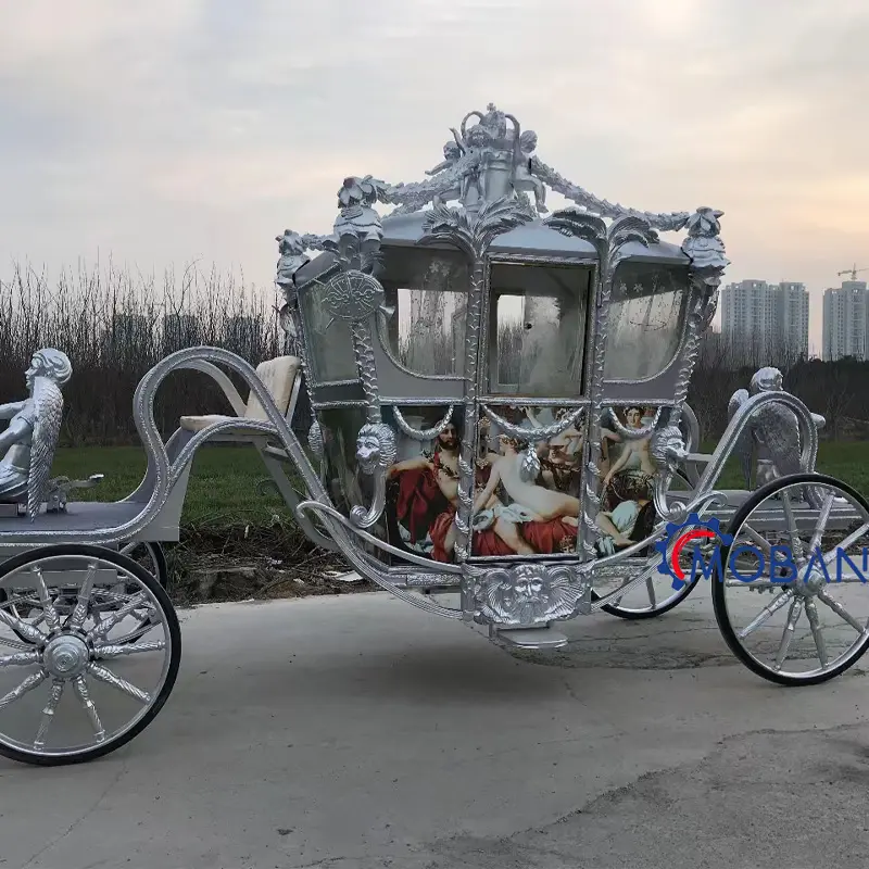 2024 Quality classical european princess horse carriage electric european royal horse carriage for wedding