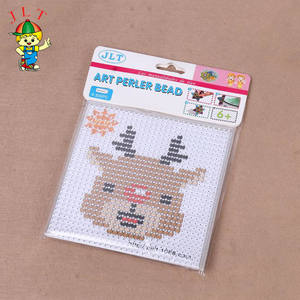 ชุดลูกปัดรีดร้อนหลากสีสันยอดนิยมสำหรับเด็ก ของเล่น DIY ทำจากพลาสติก ลูกปัดฮามะสำหรับเด็ก - Product Image 1