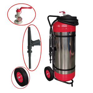 Estintore su Carrello in Acciaio Inossidabile Anticorrosione 25L/50L/100L - Product Image 6