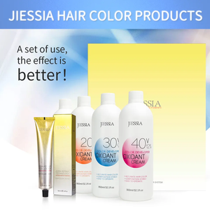 JIESSIA Crema Colorante Permanente <span class=keywords><strong>per</strong></span> <span class=keywords><strong>Capelli</strong></span> a Basso Contenuto di <span class=keywords><strong>Ammoniaca</strong></span>, <span class=keywords><strong>Tinta</strong></span> Nutriente e Lucidante <span class=keywords><strong>per</strong></span> Uso Professionale e Domestico, Copertura dei <span class=keywords><strong>Capelli</strong></span> Grigi - Product Image 2