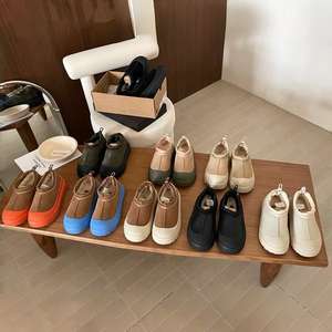 รองเท้าบูทหิมะฤดูหนาว หนังแท้ อุ่นสบาย ใส่สบายเหมือนเท้าเปล่า  ด้านบนนุ่ม ทำจากขนสัตว์ ผ้าฝ้าย หนังแกะ กำมะหยี่ PU ผ้าเดนิม ผ้าใบ ยาง - Product Image 3