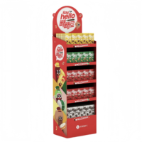 Support de présentation de collations personnalisé Ray, présentoirs pliables pour bonbons, présentoirs pour supermarchés, présentoirs pour barres chocolatées