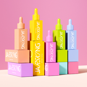 Флакон-капельница для косметического сыворотки для волос с градиентным логотипом, прямоугольный, 20 мл, 30 мл, с упаковкой - Product Image 6