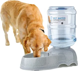 Gran oferta alimentador automático de mascotas gravedad automático familia perro gato comida alimentador de agua para mascotas