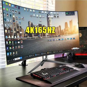 จอคอมพิวเตอร์โค้งขนาด 34 นิ้ว 4K165Hz พร้อมหน้าจอแบบ Fish Screen สำหรับเล่นเกม 144Hz - Product Image 1