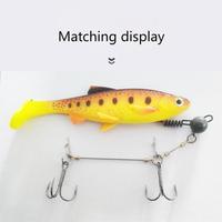 Leurre souple artificiel OEM 15cm 36g Shad Pike Lure Swimbait à queue carrée pour brochet, perche, poisson-chat, sandre - Équipement de pêche au gros gibier