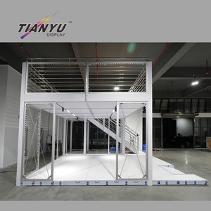 תערוכת סחר 10x20, דוכן תצוגה יצירתי פינתי דו-קומתי 10, עיצוב דוכן תצוגה לתכשיטים - Product Image 3