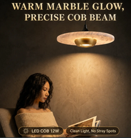 Lampe suspendue UFO en marbre naturel et aluminium, design italien, avec capteur de mouvement, pour chambre à coucher, chevet, entrée, couloir