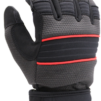 Gants MaxiTough de haute qualité avec paume en tissu élastique ultra-fin, protection des doigts, antidérapants, durables, respirants, avec manchette tricotée.