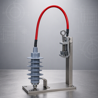Parafoudre haute tension 10 kV en caoutchouc silicone polymère avec pince de dérivation pour protection