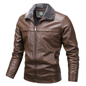 Chaqueta de cuero para <span class=keywords><strong>hombre</strong></span> de talla europea con piel de talla grande AliExpress transfronterizo para clientes americanos europeos de <span class=keywords><strong>Amazon</strong></span> - Product Image 2