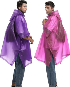 بيع بالجملة قابلة لإعادة الاستخدام الكبار إيفا/بيفا ماء المطر العباءات المطر الدعاوى مخصصة معطف واق من المطر - Product Image 5