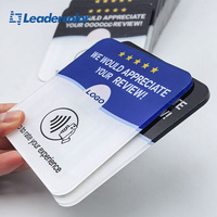 Acryl NFC Bewertungskarte 13,56MHz Ntag213 Chip URL Programmierbare Wasserdichte Tap-Platte RFID-Karte mit Klebstoff
