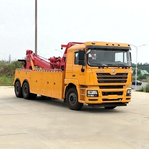 Camión de Remolque Pesado Shacman F3000 de 20 Toneladas, Camión de Rescate 6x4 con Grúa Hidráulica - Product Image 3