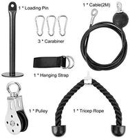 Longueur réglable DIY Fitness Lift Poulie Câble Système Gym Câble pour Usage Domestique pour Suspension Formateurs
