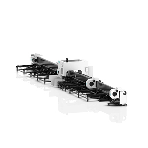 เครื่องตัดไฟเบอร์เลเซอร์ YIHAI LASER 3000W แบบท่อ พร้อมหัวจับสี่หัว สำหรับท่อขนาด 6 เมตร แผ่นเหล็กขนาด 25 มม. ระบบโหลดอัตโนมัติ AI ไฟเบอร์เลเซอร์ประสิทธิภาพสูง - Product Image 1