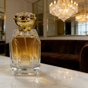 50ml 100ml Empty Spray <b>Bottle</b> Fine Mist High end Gold Lid Glass Middle Eastern <b>Perfume</b> <b>Bottle</b> - Product Image 3