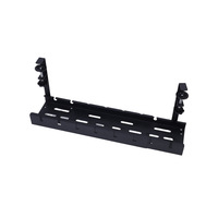 Pince de gestion de câbles sous bureau en métal extensible sans perçage, support de rallonge rétractable, organisateur de bureau 31 pouces