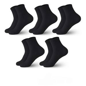 جوارب رياضية رجالية سوداء من القطن المضغوط والمسامي للجري وركوب الدراجات في الهواء الطلق - Product Image 2