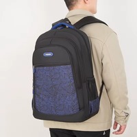 Sac à dos pour ordinateur portable 15,6 pouces, sac de voyage avec poche pour trolley, tissu Oxford léger, sac d'école et d'affaires pour hommes et femmes