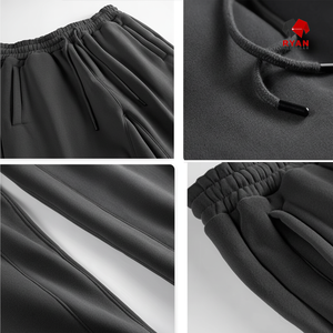 Pantalon de survêtement décontracté léger taille moyenne avec fermeture à cordon de serrage, respirant et écologique à séchage rapide pour hommes - Product Image 1