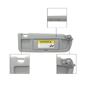 Pare-soleil Honda Civic 83280-SNA-A01ZA côté droit gris clair en PVC, pièce de toit à fixation par boucle - Product Image 1