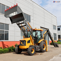 Chargeuse sur pneus chinoise Yaweh 3cx 2 tonnes 4x4, modèle Tlb Jcb 388, à vendre