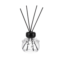 Diffuseur de parfum de luxe 120 ml avec bâtonnets, design transparent et taille personnalisable pour la maison, le bureau, la voiture et l'hôtel