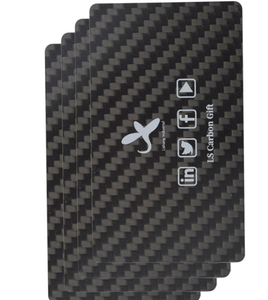 新设计时尚碳纤维名片，带定制丝印标志 - Product Image 5