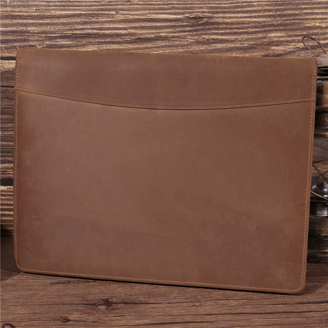 Genuine Crazy Horse Leather Case for Apple Pro 10.5 iPad BR Cross-Border Compatible Tablet Case Bag Business Style