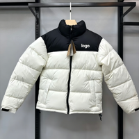 Veste d'hiver réversible en duvet de style gothique classique 1996 en PU personnalisé, grande taille, chaude, confortable et résistante au froid
