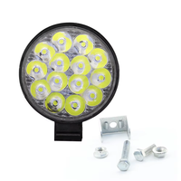 Luz de Trabajo LED para Automóvil, Mini Redonda de 3 Pulgadas, 42W, Luces Auxiliares de Ingeniería, Lámpara de Trabajo Modificada para Todoterreno, Luz de Trabajo LED