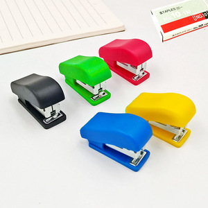 Mini Stapler Set Plastic Office Student Stationery Binding Tool Random Color - Product Image 2