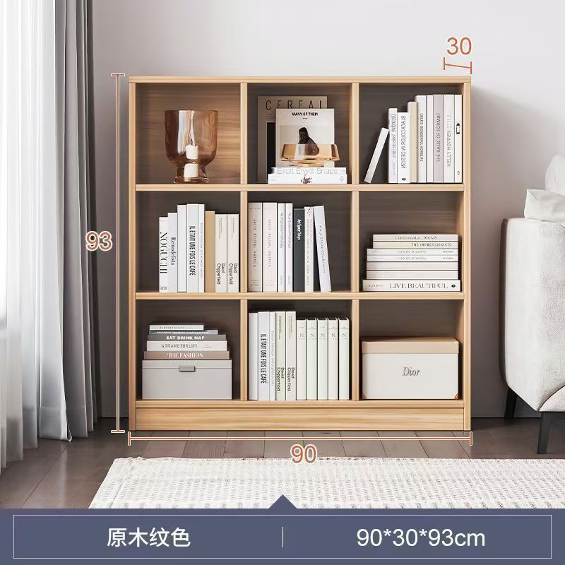 Motif à carreaux - 9 carrés| Grain de bois naturel 90*93 cm