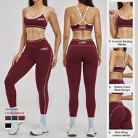 Set Yoga Wanita, Bra Olahraga, Legging Pinggang Tinggi Tanpa Jahitan, Pakaian Olahraga, Produsen Pakaian Aktif