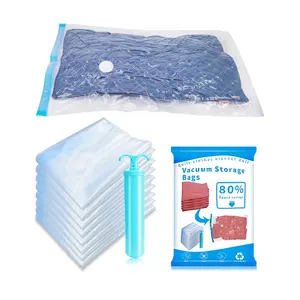 (Hot Offer) Pillow Sealer Clothes Space Saver Vacuum Storage Bags bedding storage bags vacuum sealed
