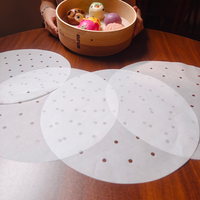 Papier de cuisson vapeur sans produits chimiques pour la préparation de raviolis et de bao faits maison et l'emballage alimentaire