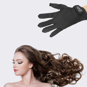 Guantes de salón negros Guantes DE TRABAJO protectores resistentes al calor para peinar el cabello Curling Straight Flat Iron - Product Image 2